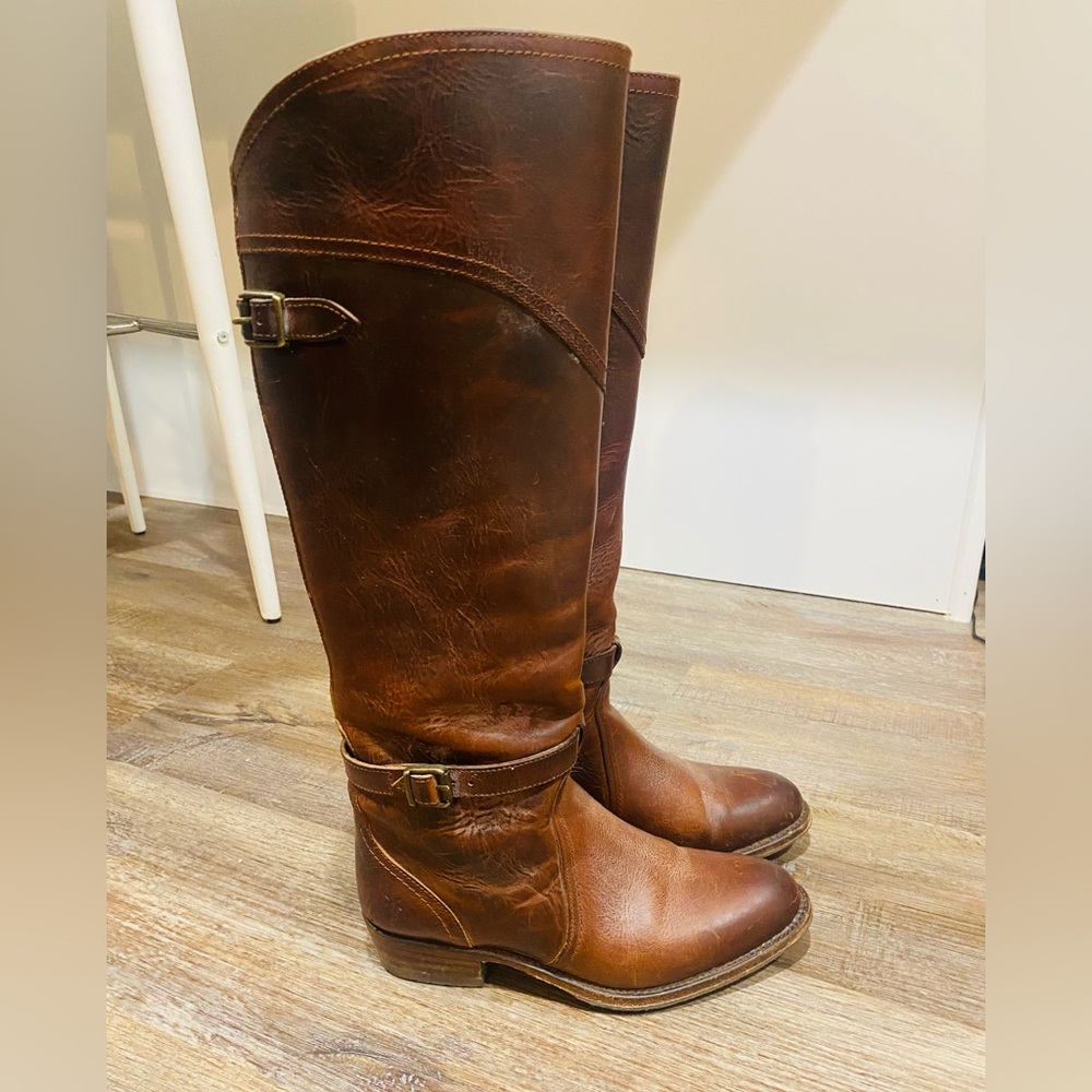 Frye Dorado Riding boots camel 6.5 - Picture 2 of 7